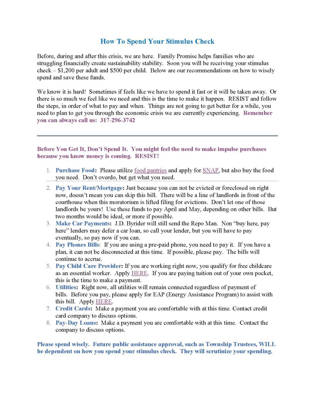 How To Spend Your Stimulus Check